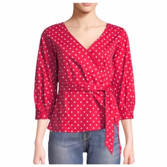 Pin up 50's Style Polka Dot Top - Picture 2 of 8